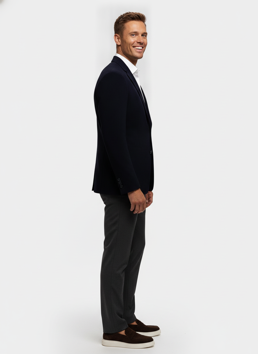 Colbert Dark Navy "Andrian" - Flexx, model zijaanzicht De Heerenkamer Utrecht