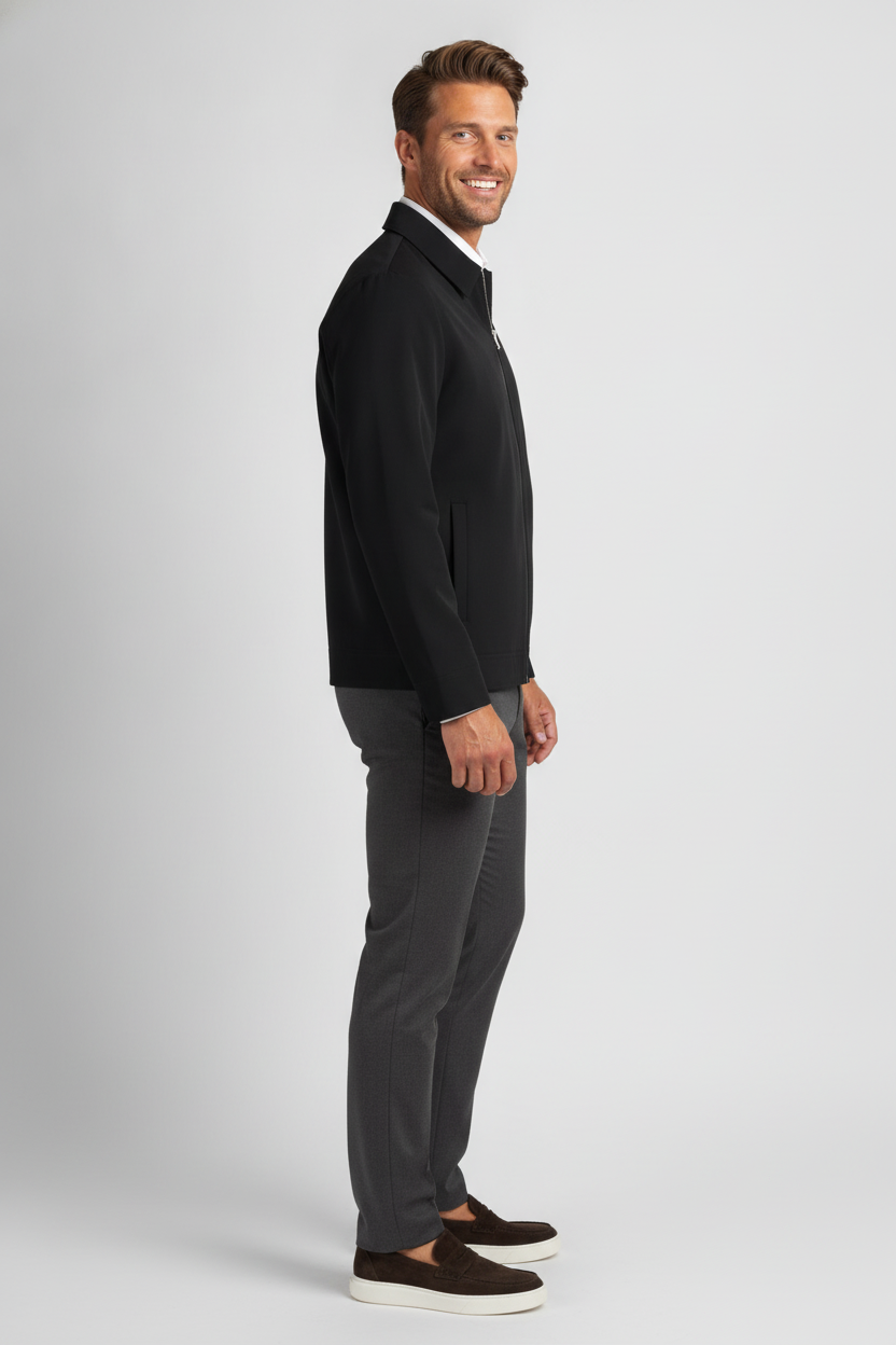 Zomerjas Black "Colborn" - Flexx, model zijaanzicht De Heerenkamer Utrecht
