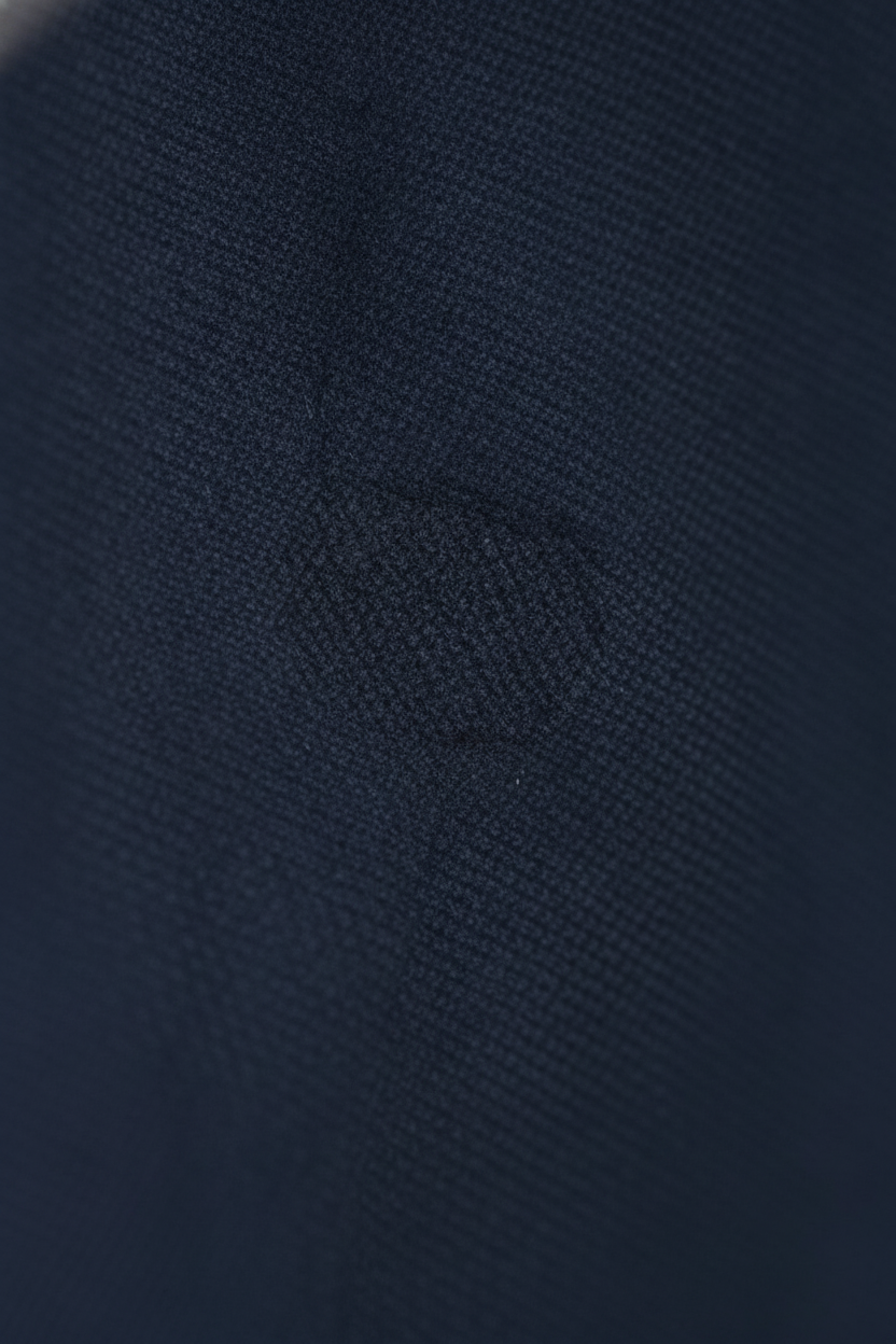 Pantalon Broek Navy Mix and Match - Mister Steven, close-up stofstructuur De Heerenkamer