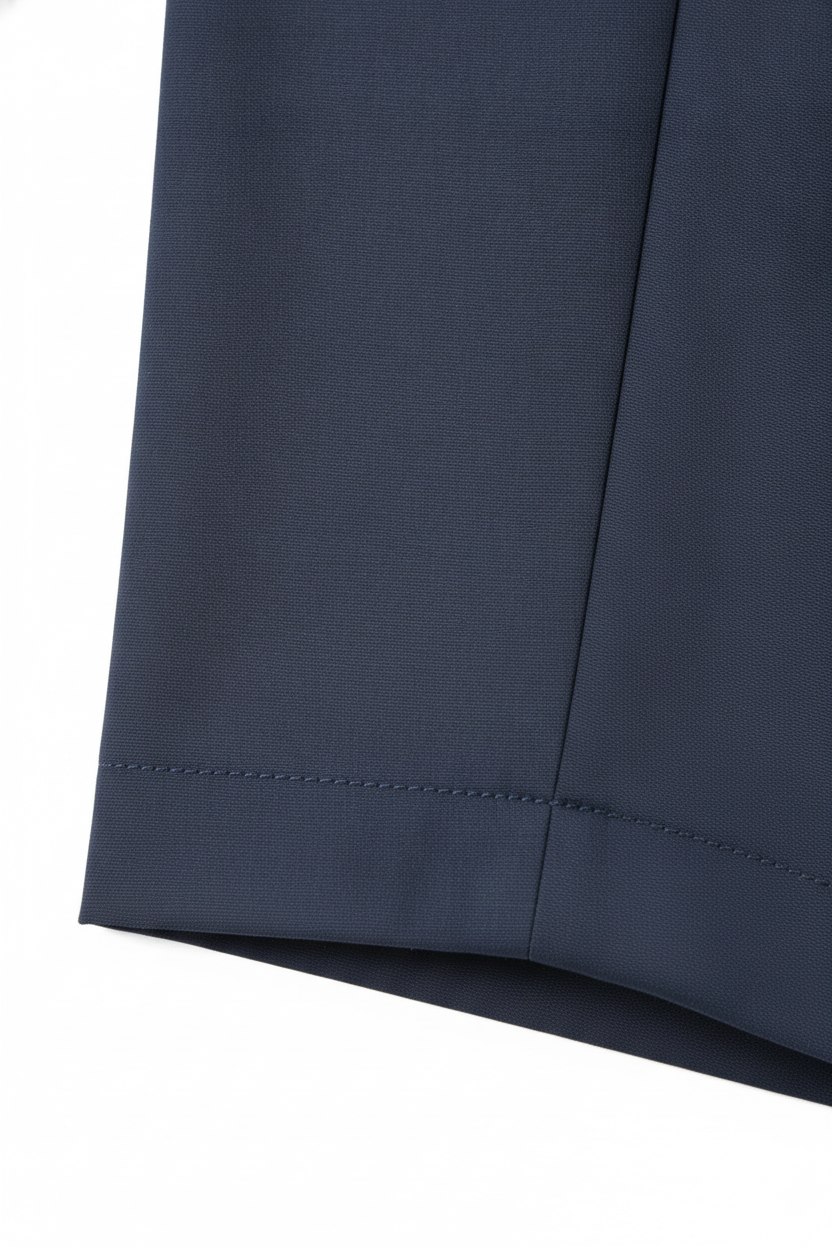 Pantalon Broek Navy Mix and Match - Mister Steven, detail stiksel en afwerking De Heerenkamer