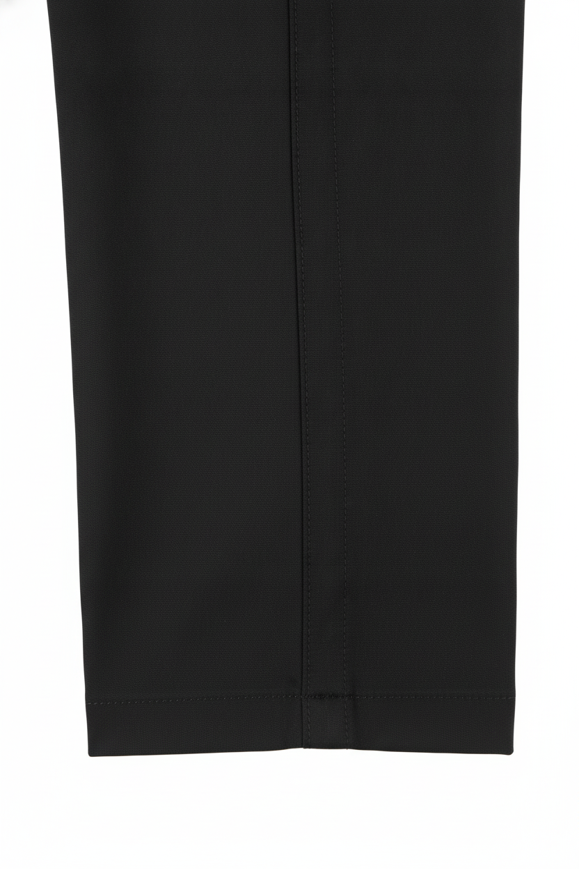 Chino Zomerbroek Black "Carson" - Flexx, detail stiksel en afwerking De Heerenkamer