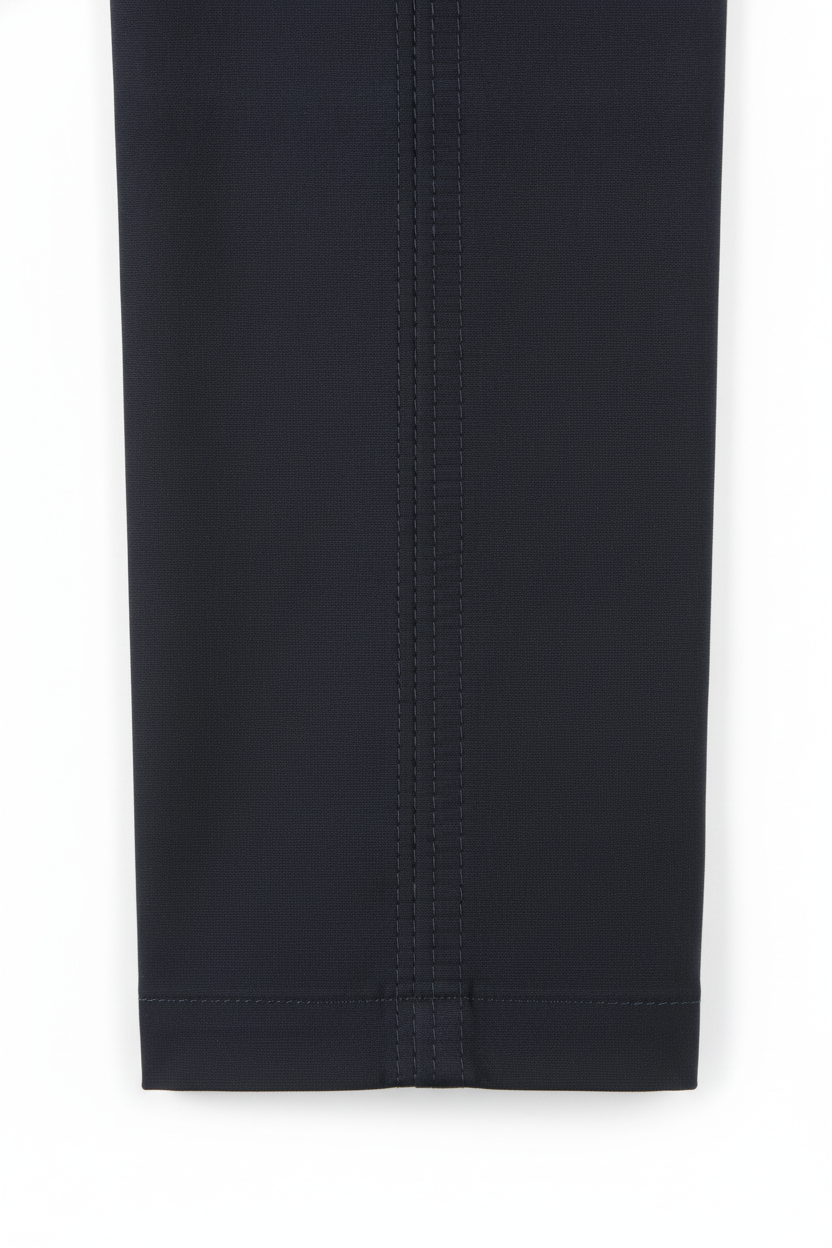 Chino Broek Mid Navy "Carson" - Flexx, detail stiksel en afwerking De Heerenkamer