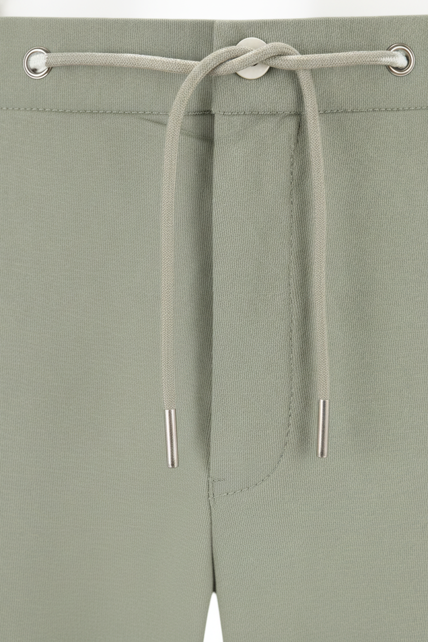 Chino Broek Olive "Carson" "Irma" - Flexx, detail sluiting De Heerenkamer