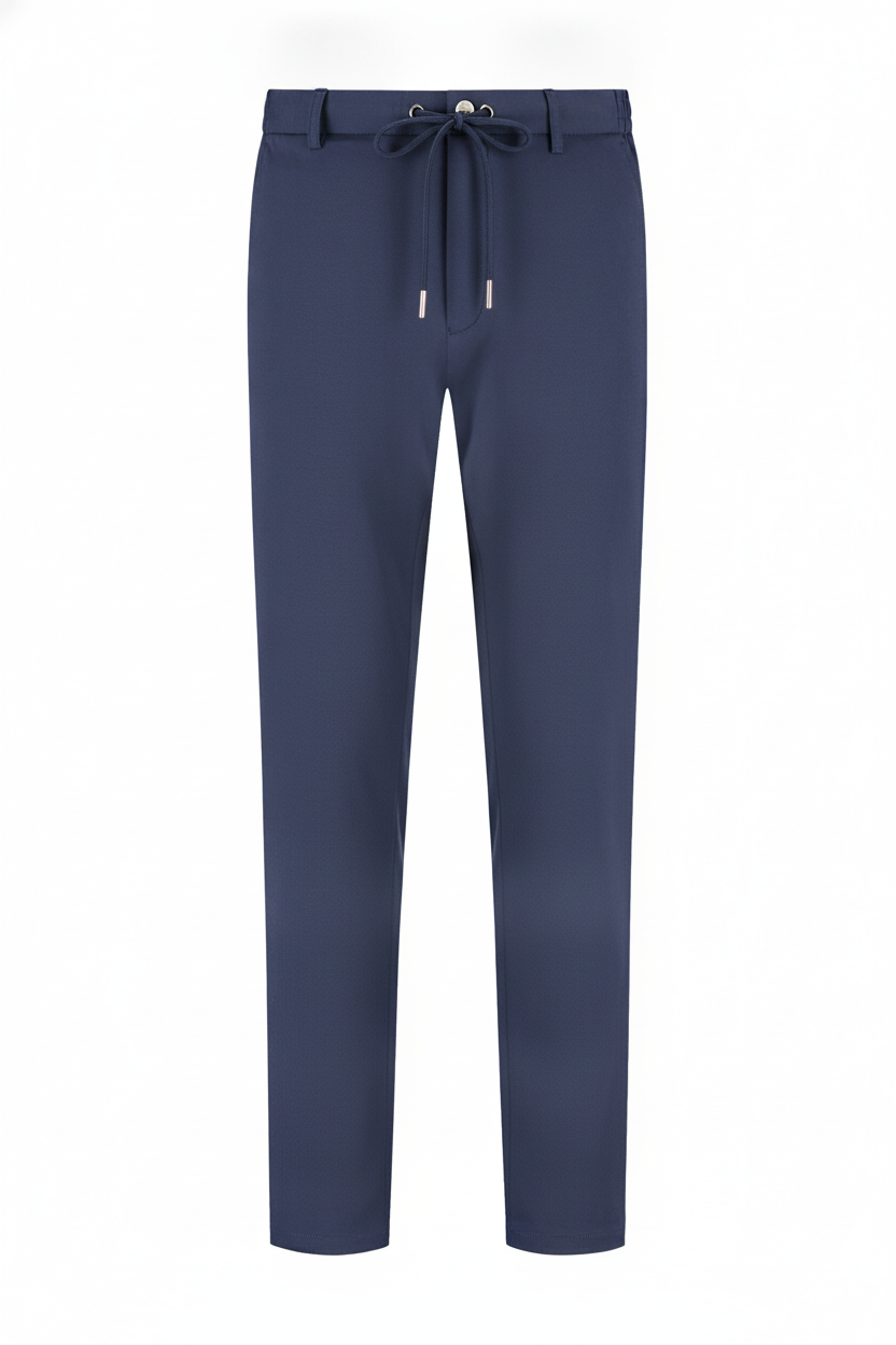 Chino Broek Navy "Carson" "Irma" - Flexx, productfoto witte achtergrond De Heerenkamer
