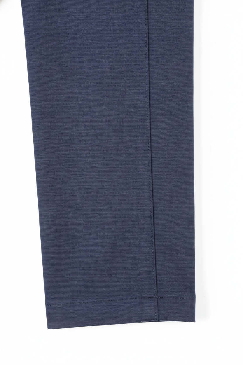 Chino Broek Navy "Carson" "Irma" - Flexx, detail stiksel en afwerking De Heerenkamer