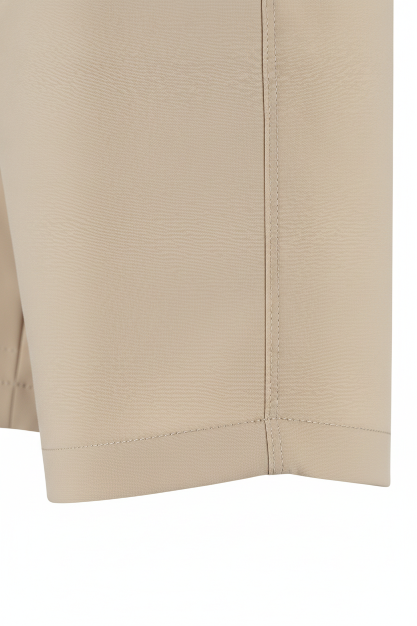 Korte Broek Sand "Theodore" - Flexx, detail stiksel en afwerking De Heerenkamer
