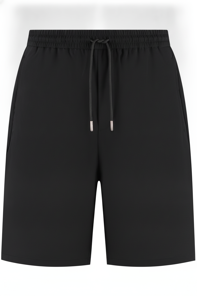 Korte Broek Black "Theodore" - Flexx, productfoto witte achtergrond De Heerenkamer