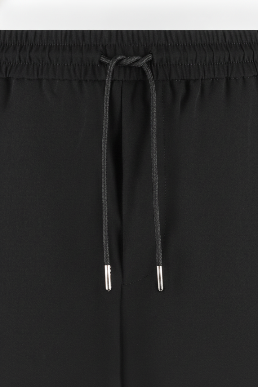 Korte Broek Black "Theodore" - Flexx, detail sluiting De Heerenkamer