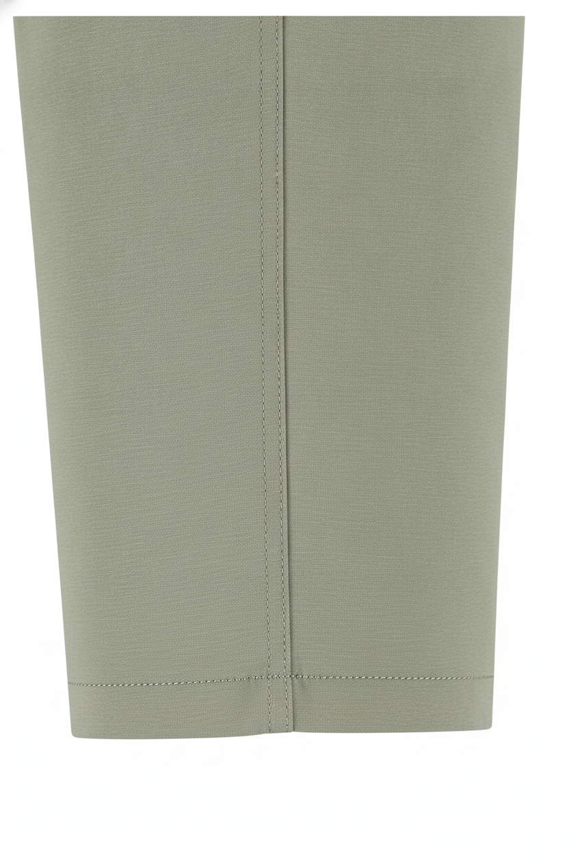 Korte Broek Olive "Finn" - Flexx, detail stiksel en afwerking De Heerenkamer