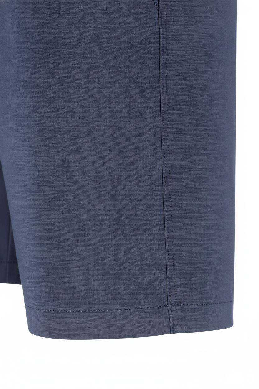 Korte Broek Navy "Finn" - Flexx, detail stiksel en afwerking De Heerenkamer