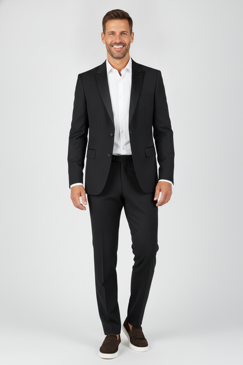 2-delige Smoking "Rome" - Mister Steven, model vooraanzicht De Heerenkamer Utrecht