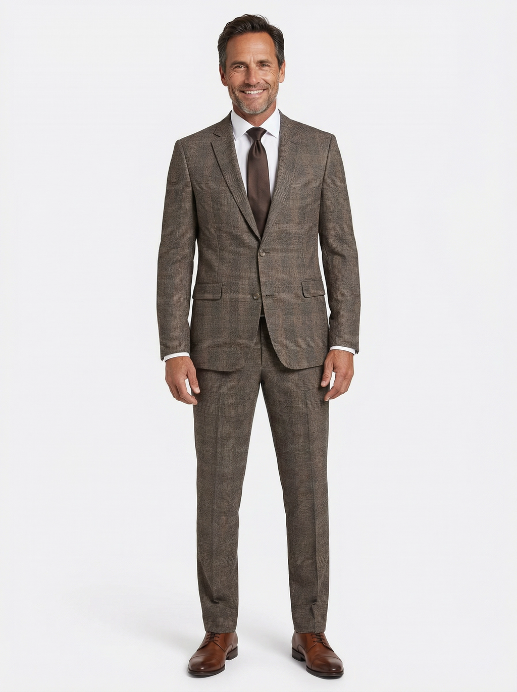 2-delig pak Green Brown Checkered