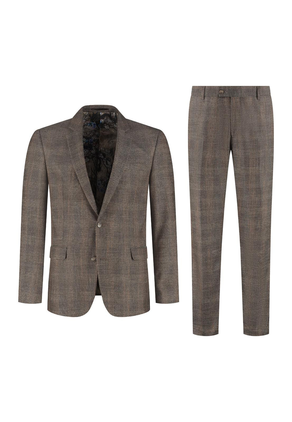 2-delig pak Green Brown Checkered product