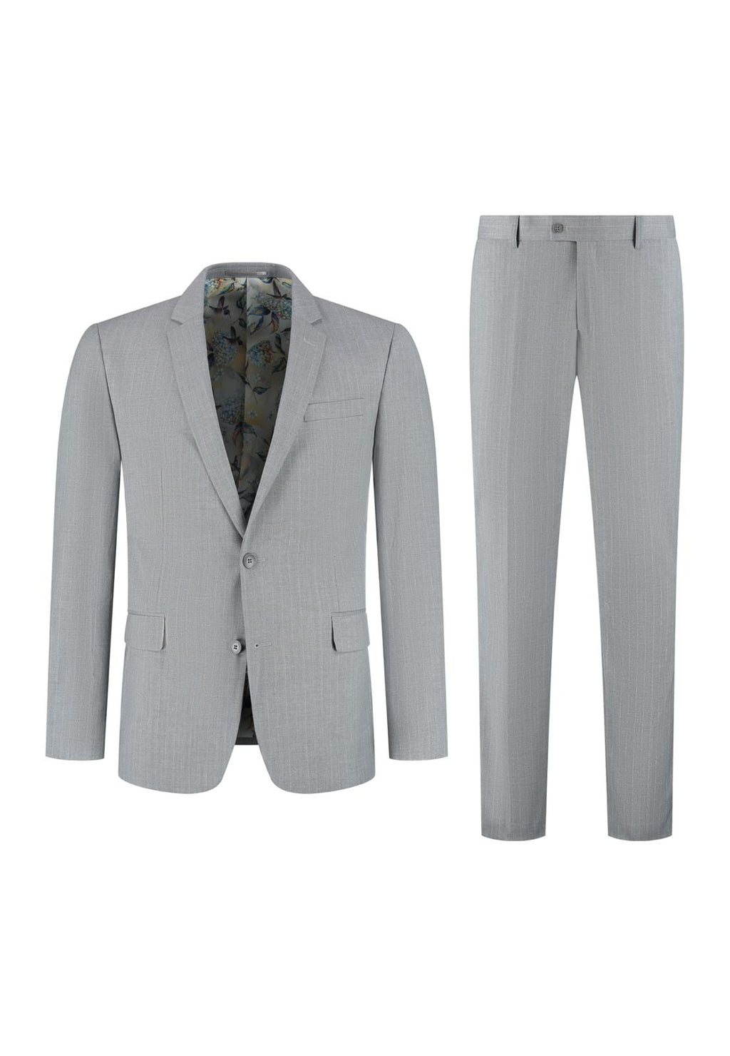 2-delig pak Light Grey Striped product
