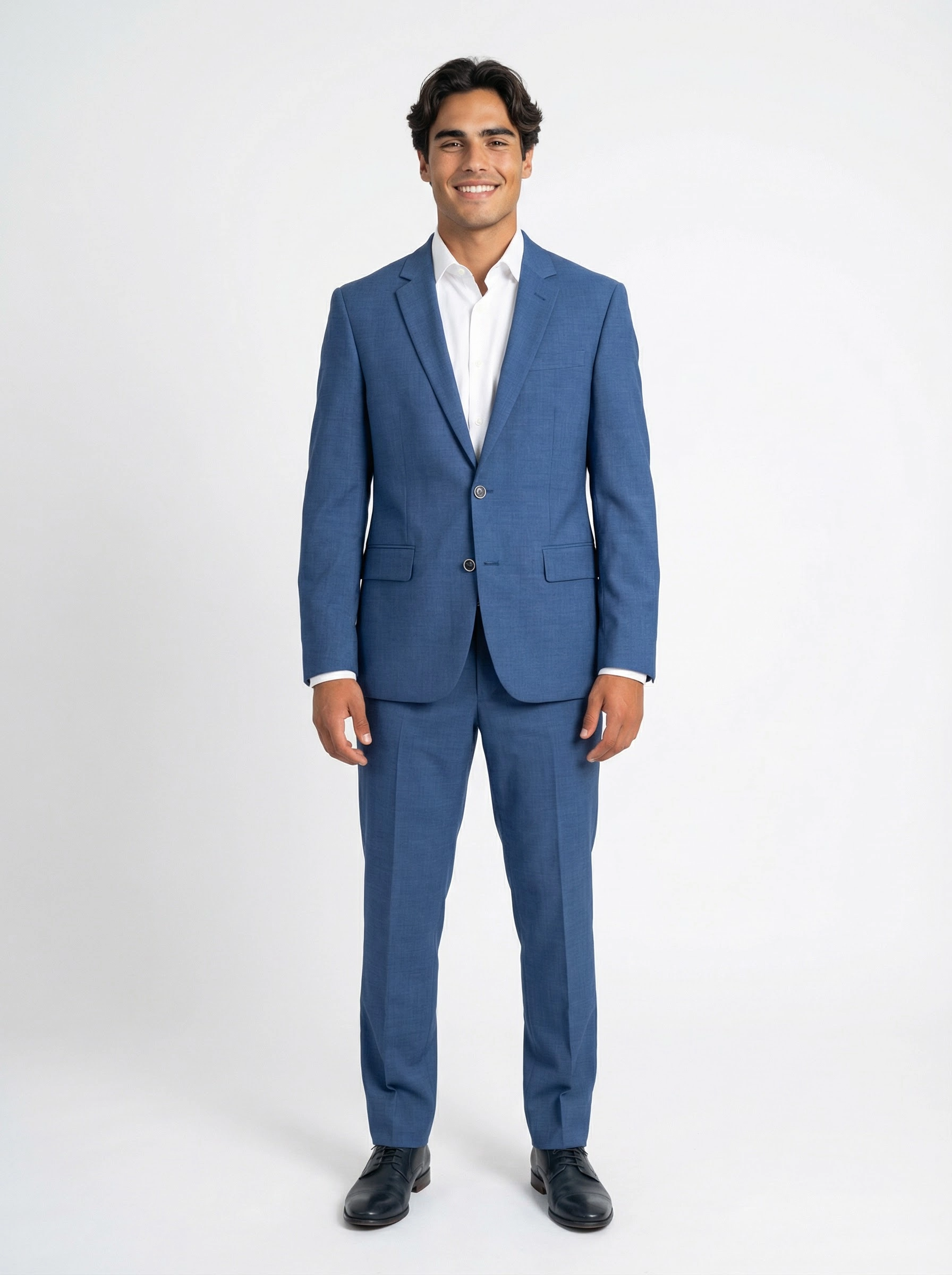 2-delig pak Mid Blue Sharkskin b