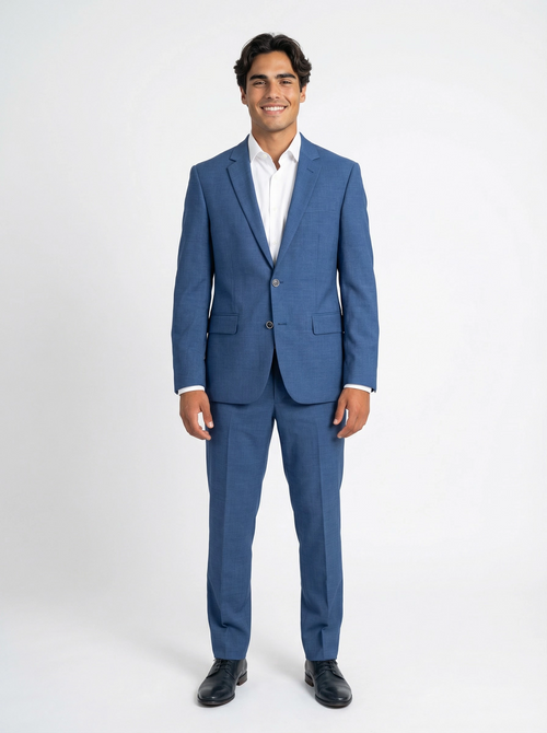 2-delig pak Mid Blue Sharkskin b