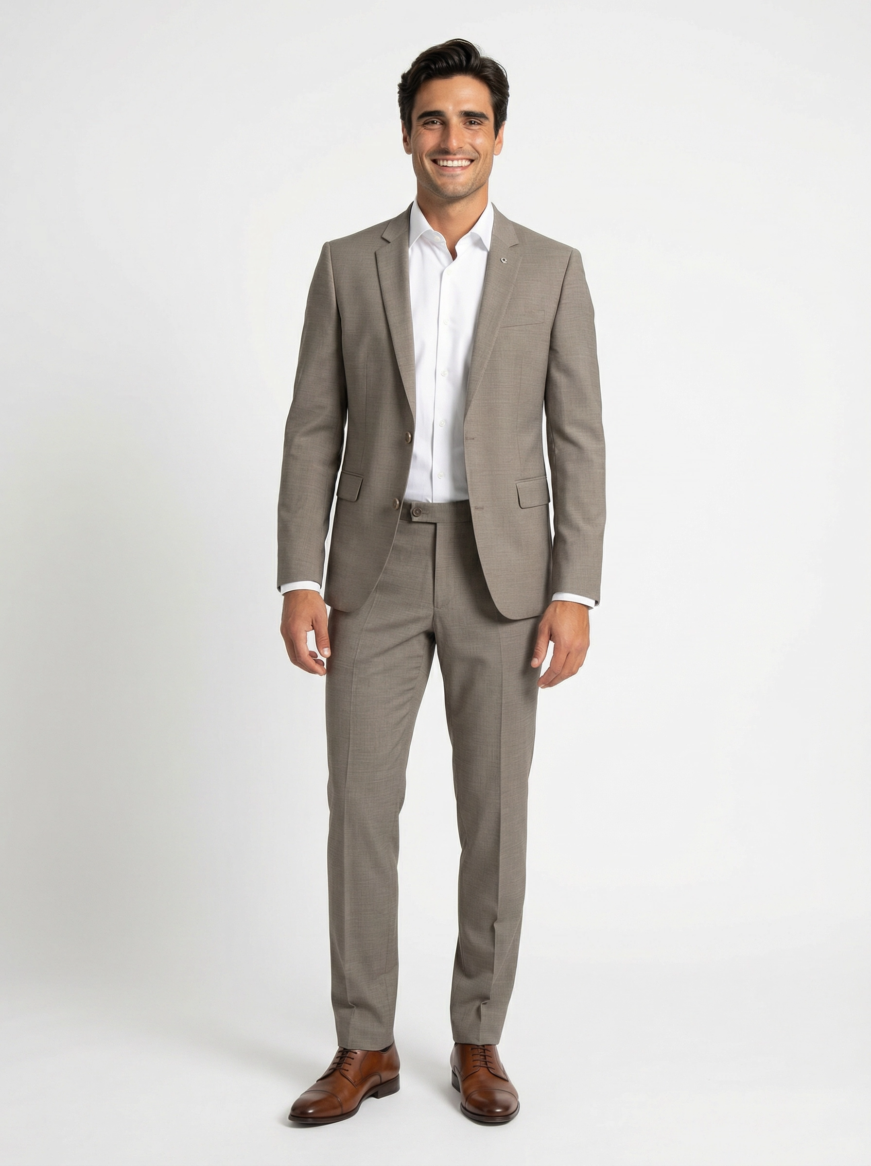 2-delig pak Taupe Sharkskin full 2