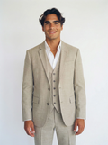 3-delig pak Beige Sharkskin