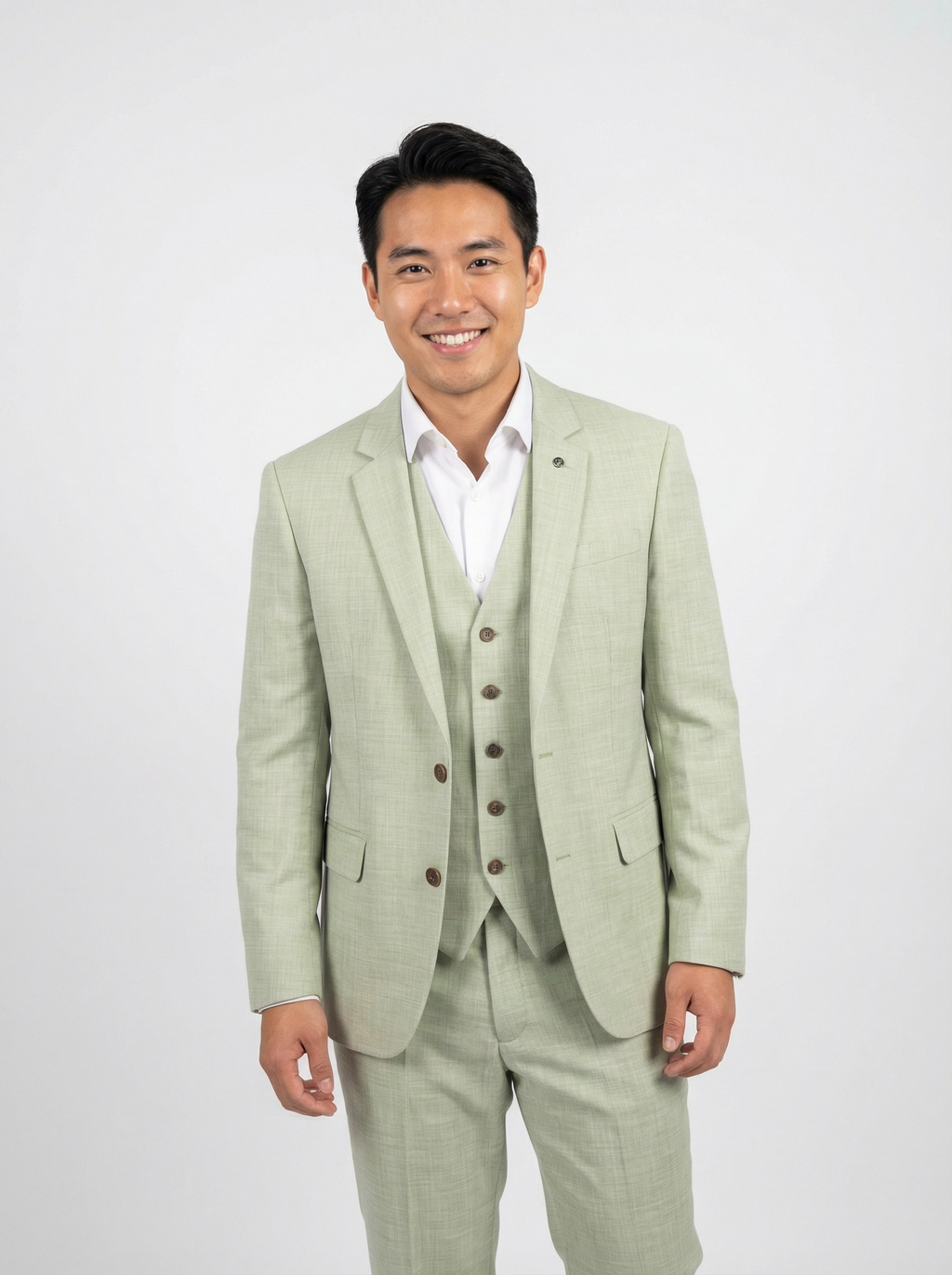 3-delig pak Light Green Sharkskin a