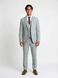 3-delig pak White Mint Checkered