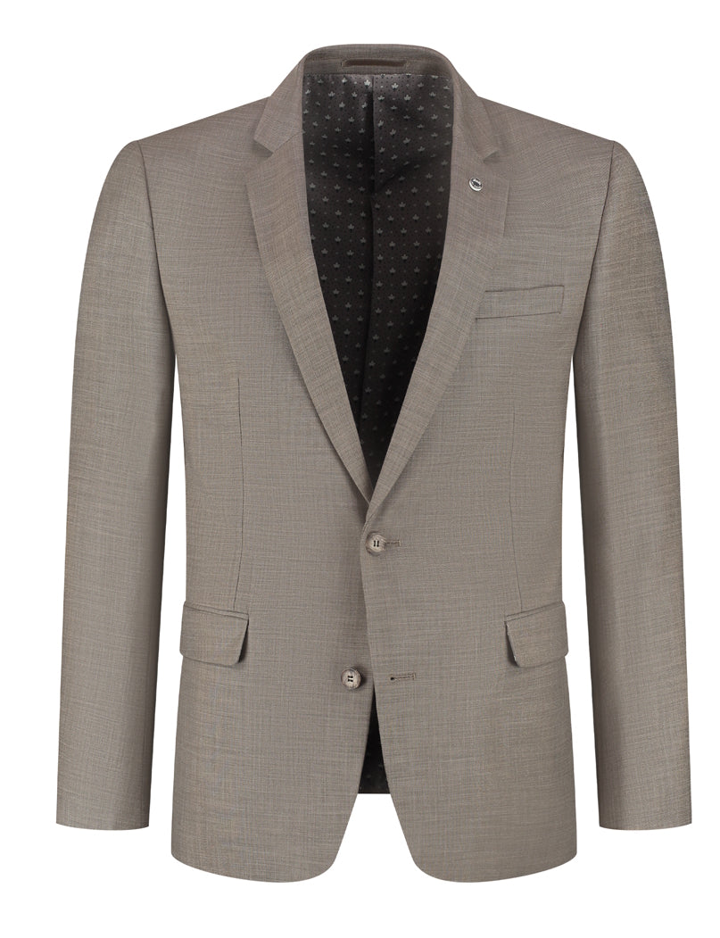 Colbert Taupe Sharkskin - Mister Steven