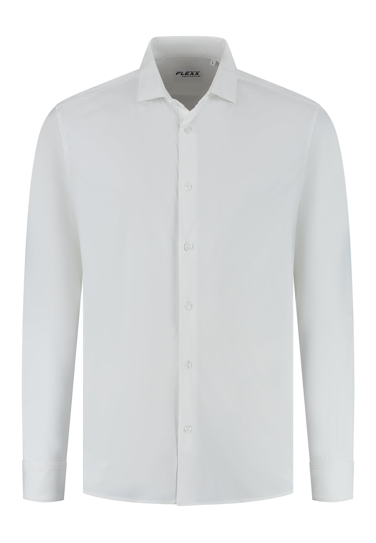Stretch Overhemd White Performance "Oswin" - Flexx