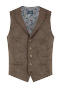 Gilet Suède Brown "Turin" - Mister Steven