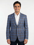 Colbert Mid Blue Brown Checkered - Grenoble
