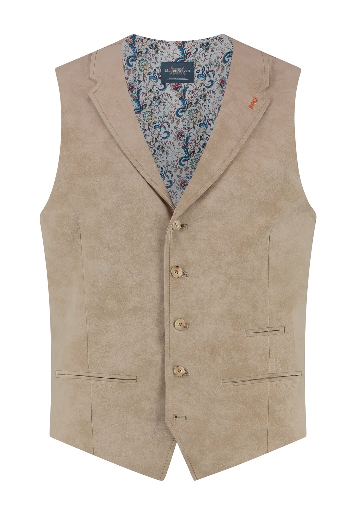 Gilet Suède Sand "Turin" - Mister Steven