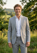 3-delig Pak Light Grey Sharkskin - Mister Steven