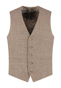 Gilet Brown Beige "Napels" - Mister Steven
