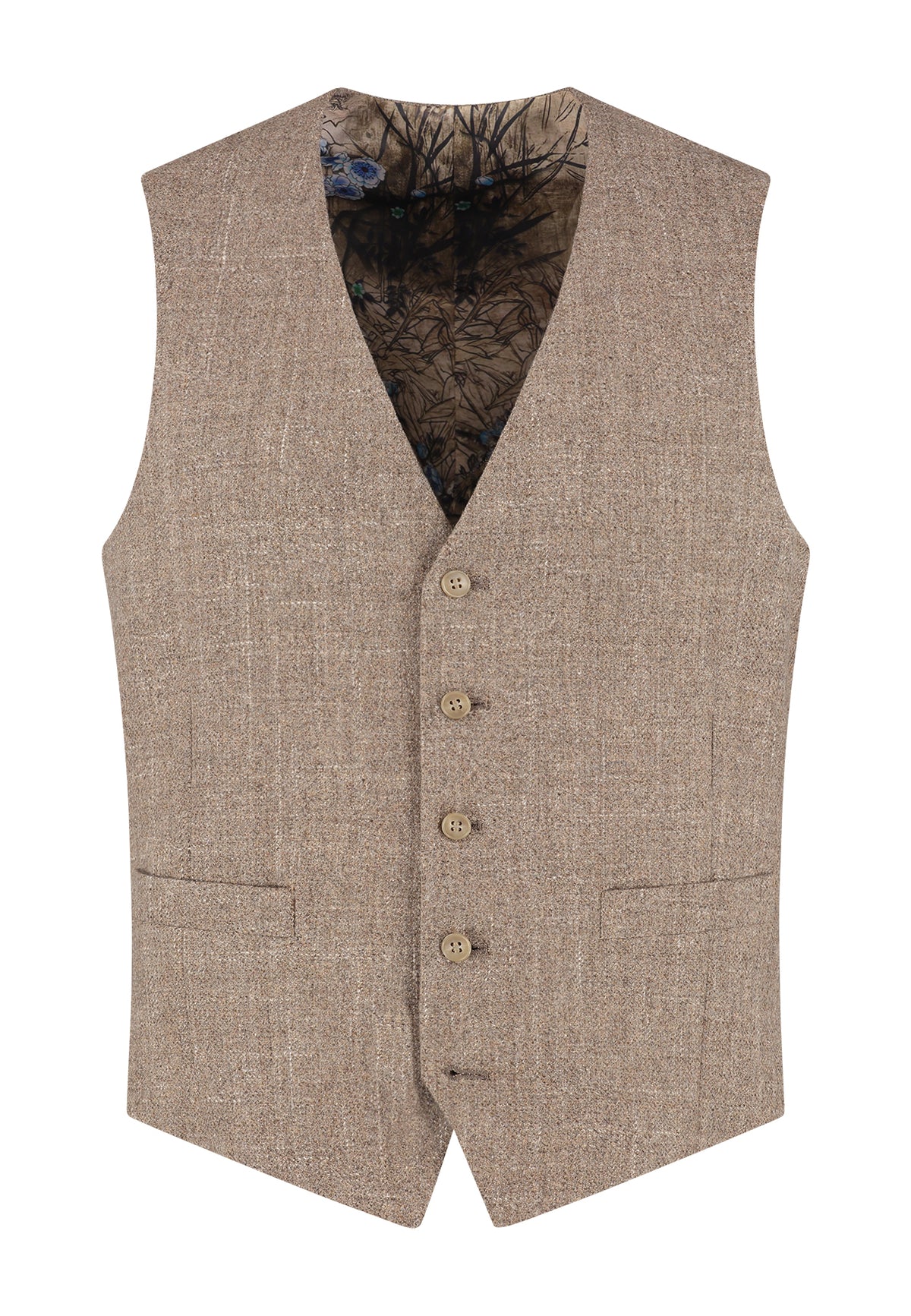 Gilet Brown Beige "Napels" - Mister Steven