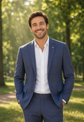 2-delig Pak Gestreept Blue - Mister Steven