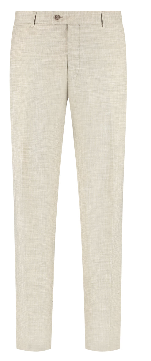 Pantalon Broek Beige Sharkskin - Mister Steven