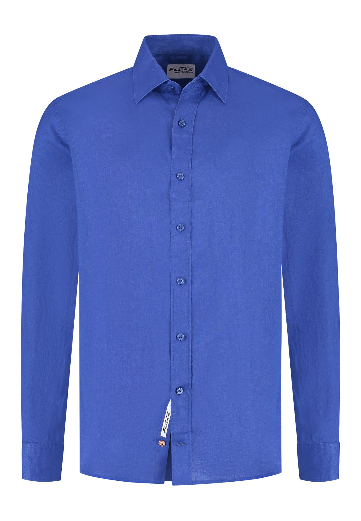 Linnen Overhemd Cobalt "Flavius" - Flexx