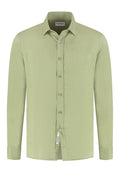 Linnen Overhemd Light Olive "Flavius" - Flexx
