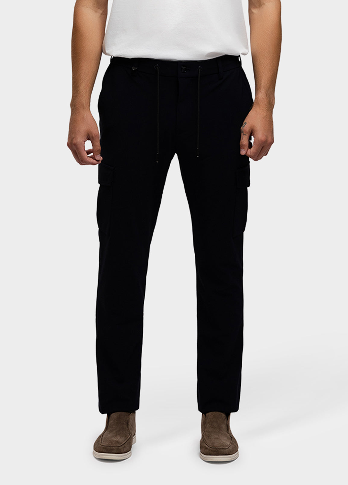 Cargo Broek Navy "Borge" - Flexx