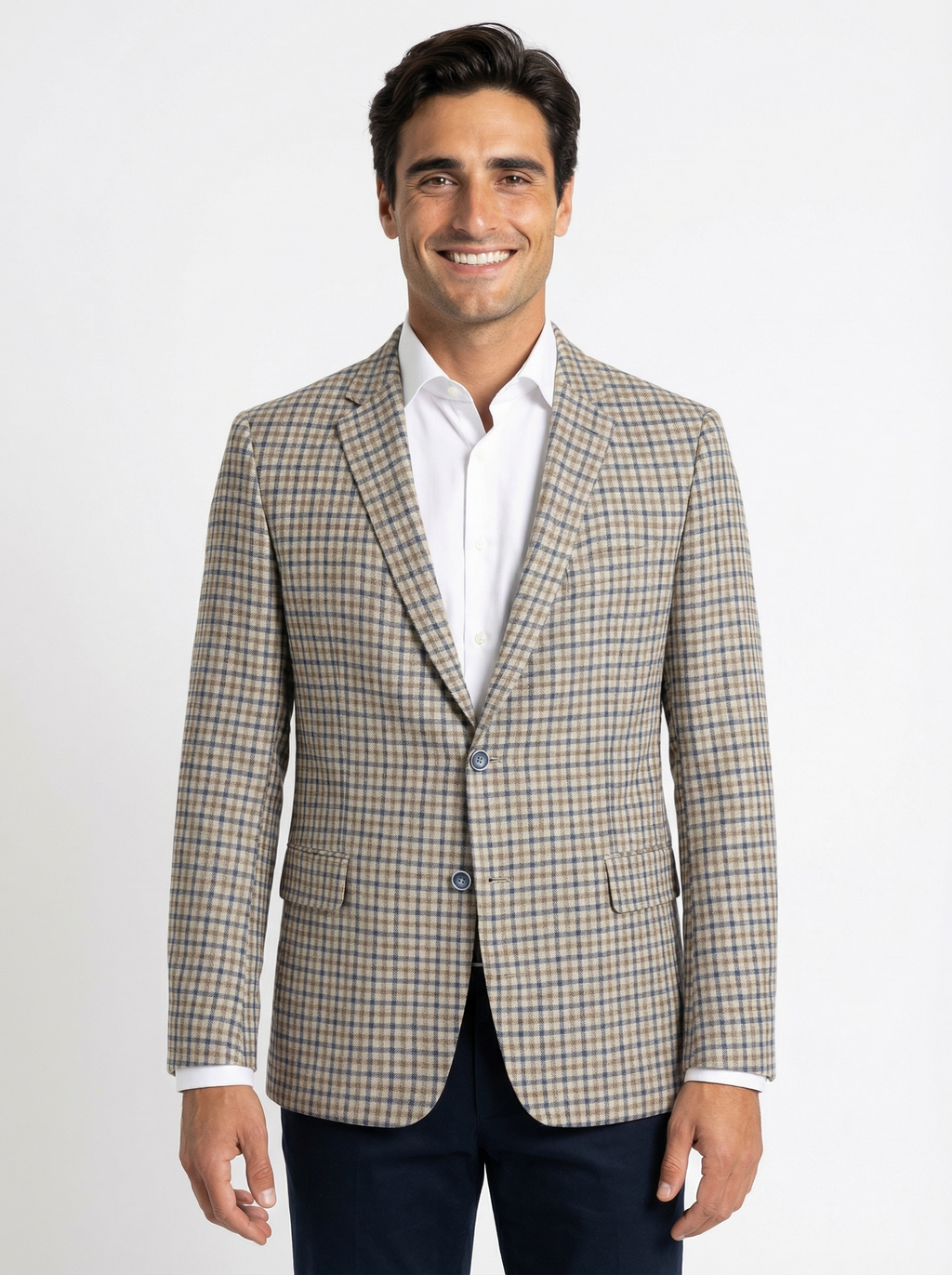 Colbert Sand Blue Beige Checkered - Paris