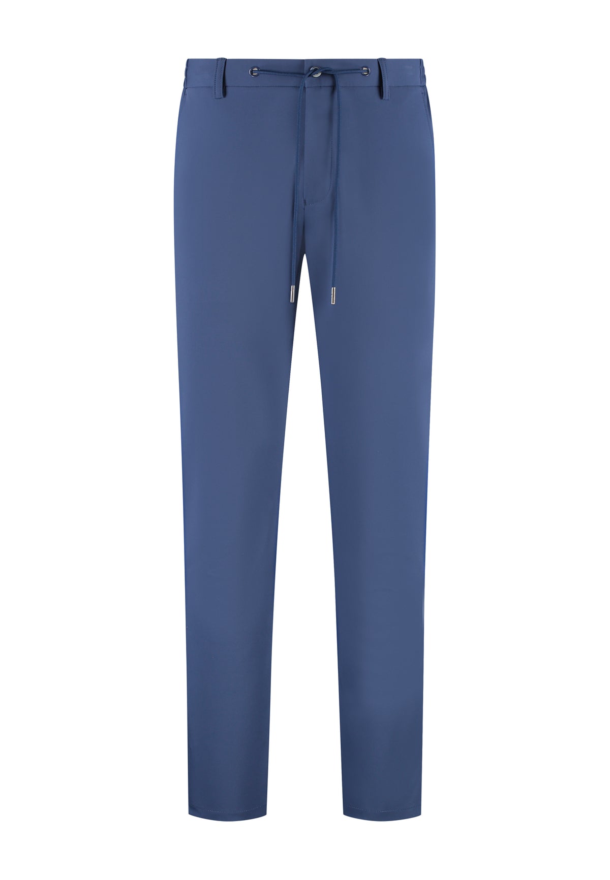 Chino Broek Royal Blue Jersey "Carson" - Flexx