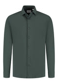 Stretch Overhemd Dark Green Performance "Oswin" - Flexx