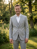 3-delig Pak Geweven Sand Grey - Mister Steven
