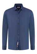 Linnen Overhemd Dark Navy "Flavius" - Flexx