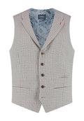 Gilet Grey Cream "Turin" - Mister Steven