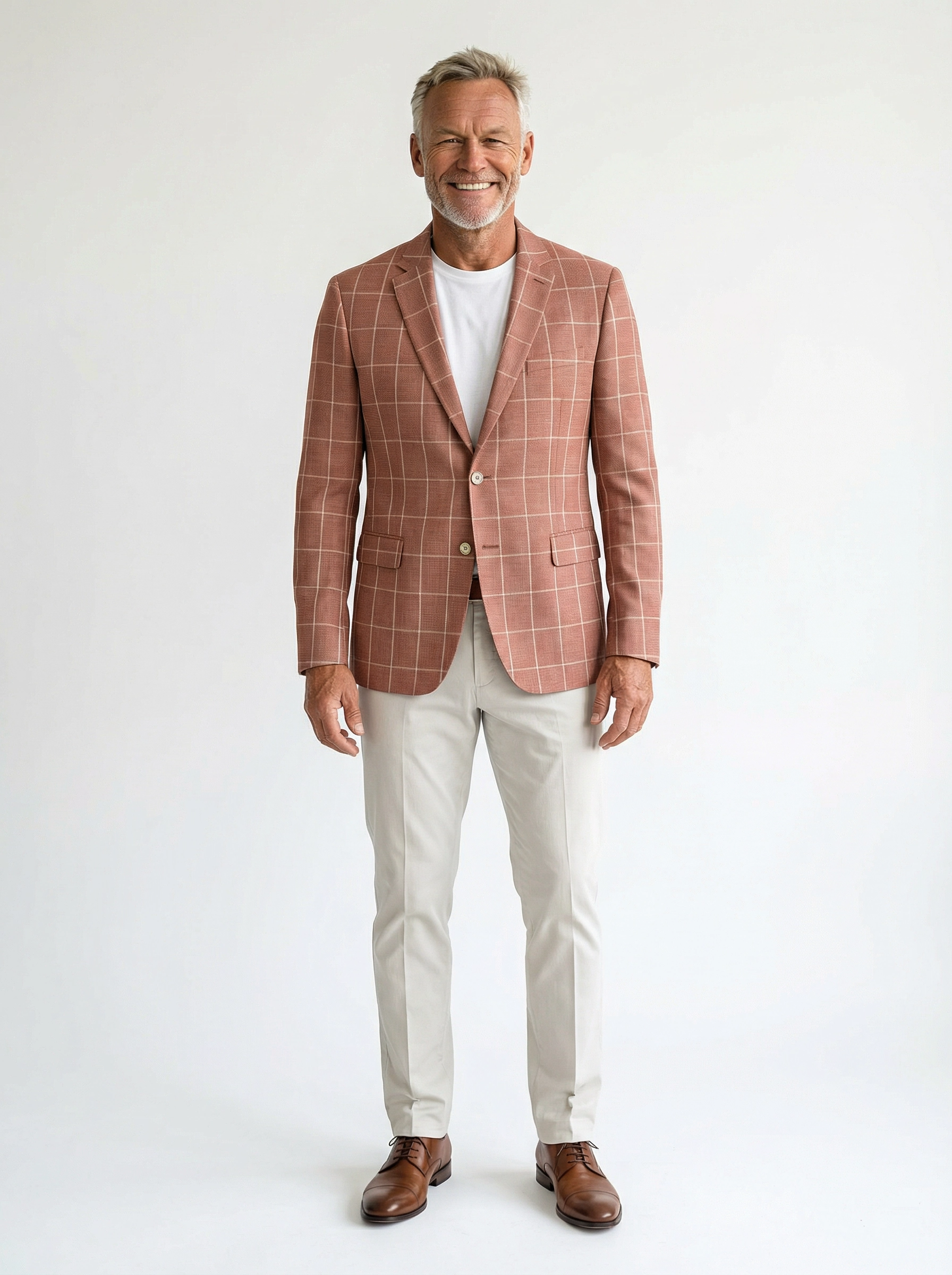 Colbert Kefira Rust Checkered Jersey