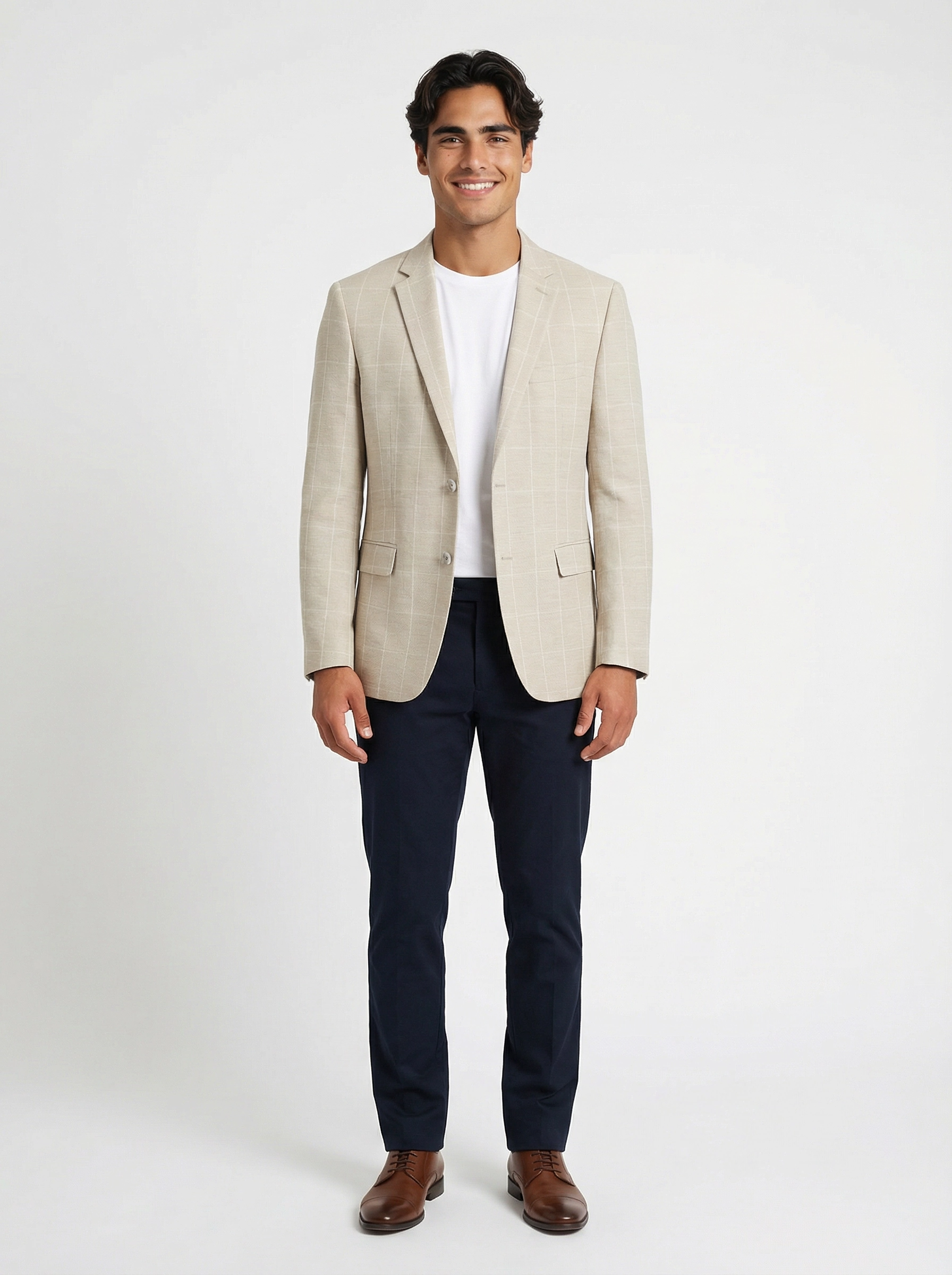 Colbert Kefira Sand Chekered Jersey