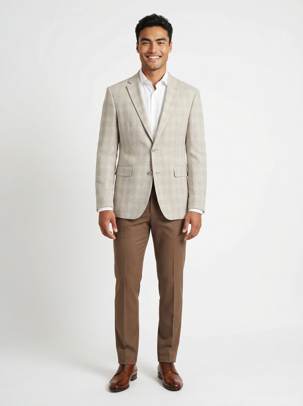 Colbert Sand Checkered Jersey full