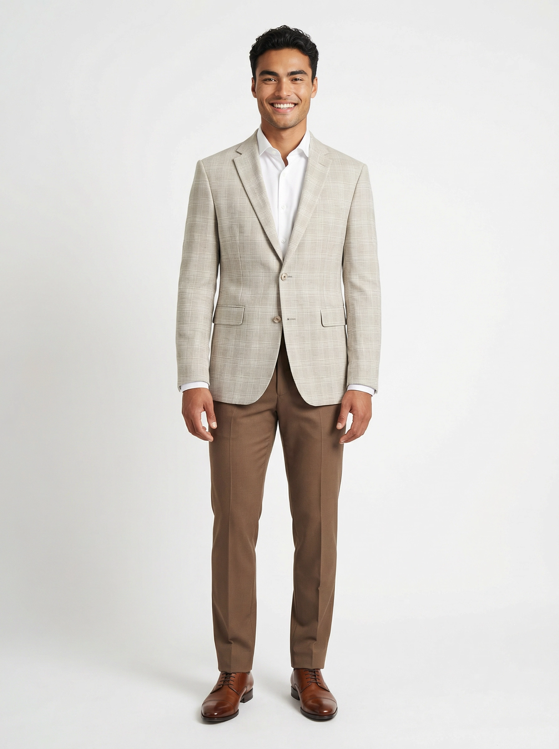 Colbert Sand Checkered Jersey full