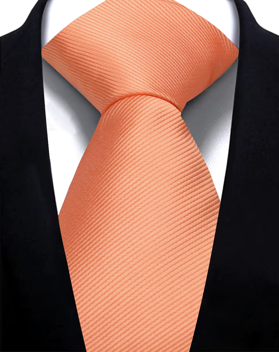 Stropdas Zacht oranje
