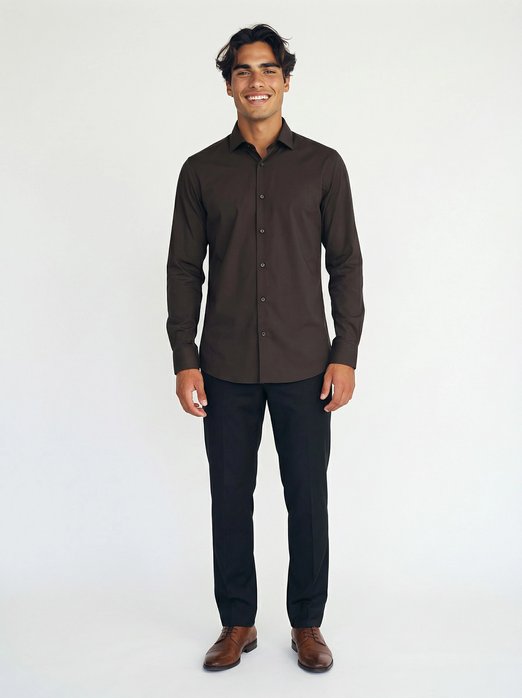Performance Shirt Dark Brown