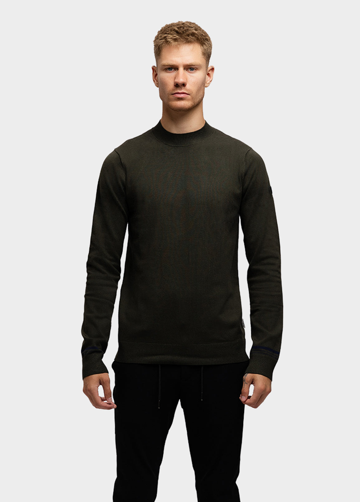 Sweater Eero Dark Green Dark Navy